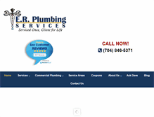 Tablet Screenshot of erplumbing.com
